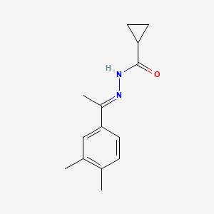 N'-[1-(3,4-dimethylphenyl)ethylidene]cyclopropanecarbohydrazide