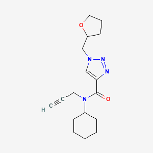 N-cyclohexyl-N-2-propyn-1-yl-1-(tetrahydro-2-furanylmethyl)-1H-1,2,3-triazole-4-carboxamide