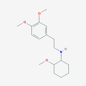 molecular formula C17H27NO3 B3859893 N-[2-(3,4-dimethoxyphenyl)ethyl]-2-methoxycyclohexanamine oxalate 