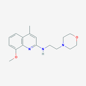 8-methoxy-4-methyl-N-[2-(4-morpholinyl)ethyl]-2-quinolinamine