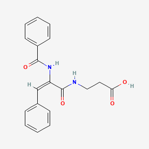 N-[2-(benzoylamino)-3-phenylacryloyl]-beta-alanine