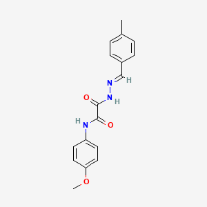 N-(4-methoxyphenyl)-2-[2-(4-methylbenzylidene)hydrazino]-2-oxoacetamide