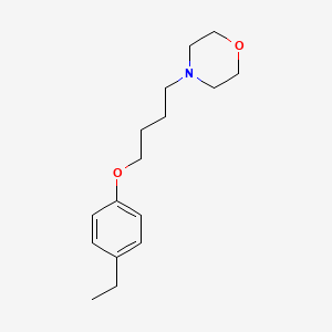 molecular formula C16H25NO2 B3859925 4-[4-(4-ethylphenoxy)butyl]morpholine 