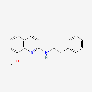 8-methoxy-4-methyl-N-(2-phenylethyl)-2-quinolinamine