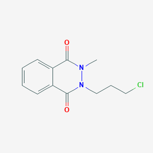 molecular formula C12H13ClN2O2 B385995 2-(3-Chloropropyl)-3-methyl-2,3-dihydro-1,4-phthalazinedione 