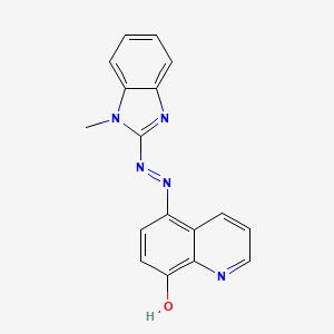 5-[(1-methyl-1H-benzimidazol-2-yl)diazenyl]-8-quinolinol