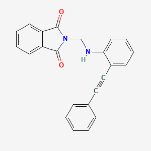 molecular formula C23H16N2O2 B3859998 2-({[2-(phenylethynyl)phenyl]amino}methyl)-1H-isoindole-1,3(2H)-dione 