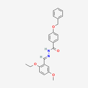 4-(benzyloxy)-N'-(2-ethoxy-5-methoxybenzylidene)benzohydrazide