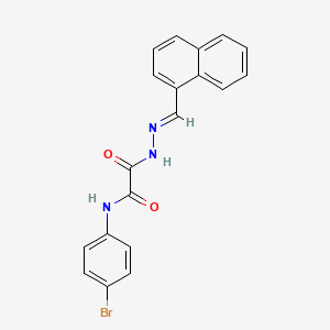N-(4-bromophenyl)-2-[2-(1-naphthylmethylene)hydrazino]-2-oxoacetamide