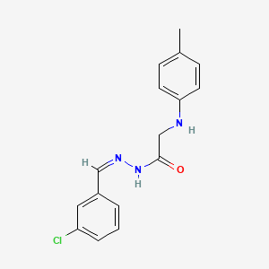 N'-(3-chlorobenzylidene)-2-[(4-methylphenyl)amino]acetohydrazide
