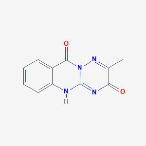 molecular formula C11H8N4O2 B386007 2-methyl-5H-[1,2,4]triazino[3,2-b]quinazoline-3,10-dione CAS No. 89988-45-4