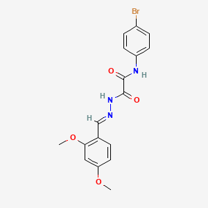 N-(4-bromophenyl)-2-[2-(2,4-dimethoxybenzylidene)hydrazino]-2-oxoacetamide