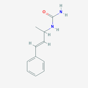 molecular formula C11H14N2O B3860092 N-(1-methyl-3-phenyl-2-propen-1-yl)urea 