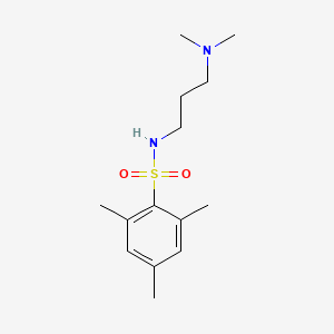 molecular formula C14H24N2O2S B3860117 N-[3-(dimethylamino)propyl]-2,4,6-trimethylbenzenesulfonamide 
