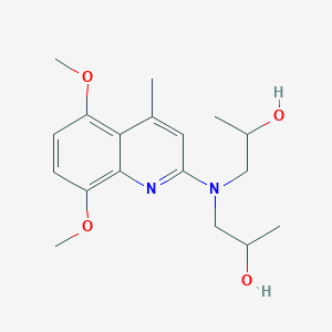 1,1'-[(5,8-dimethoxy-4-methyl-2-quinolinyl)imino]di(2-propanol)