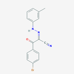 molecular formula C16H12BrN3O B386015 3-(4-Bromophenyl)-2-[(3-methylphenyl)hydrazono]-3-oxopropanenitrile 