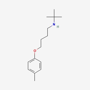molecular formula C15H25NO B3860178 N-(tert-butyl)-4-(4-methylphenoxy)-1-butanamine 