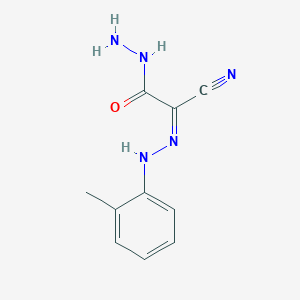 2-Cyano-2-[(2-methylphenyl)hydrazono]acetohydrazide