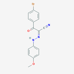 molecular formula C16H12BrN3O2 B386020 3-(4-Bromophenyl)-2-[(4-methoxyphenyl)hydrazono]-3-oxopropanenitrile 