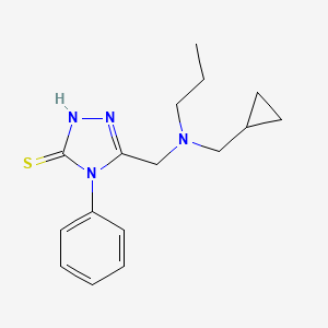 5-{[(cyclopropylmethyl)(propyl)amino]methyl}-4-phenyl-2,4-dihydro-3H-1,2,4-triazole-3-thione