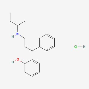 molecular formula C19H26ClNO B3860224 2-[3-(sec-butylamino)-1-phenylpropyl]phenol hydrochloride 