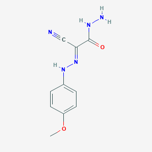 2-Cyano-2-[(4-methoxyphenyl)hydrazono]acetohydrazide