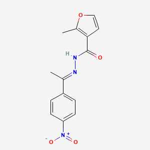 2-methyl-N'-[1-(4-nitrophenyl)ethylidene]-3-furohydrazide