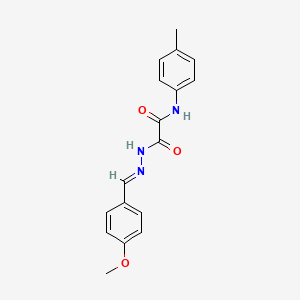 2-[2-(4-methoxybenzylidene)hydrazino]-N-(4-methylphenyl)-2-oxoacetamide