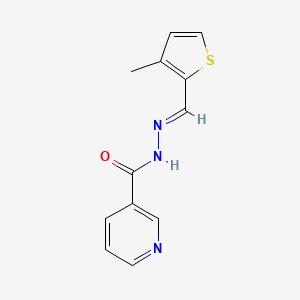 N'-[(3-methyl-2-thienyl)methylene]nicotinohydrazide