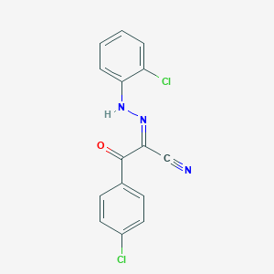 molecular formula C15H9Cl2N3O B386028 3-(4-Chlorophenyl)-2-[(2-chlorophenyl)hydrazono]-3-oxopropanenitrile 