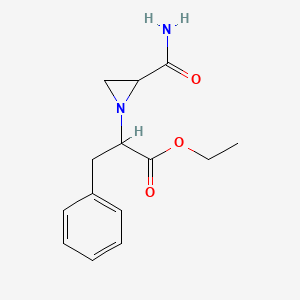 ethyl 2-[2-(aminocarbonyl)-1-aziridinyl]-3-phenylpropanoate