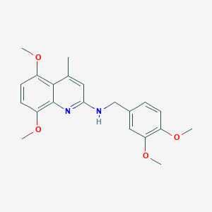 N-(3,4-dimethoxybenzyl)-5,8-dimethoxy-4-methyl-2-quinolinamine