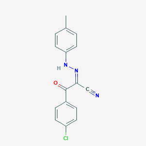 molecular formula C16H12ClN3O B386033 3-(4-Chlorophenyl)-2-[(4-methylphenyl)hydrazono]-3-oxopropanenitrile 