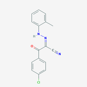 molecular formula C16H12ClN3O B386034 3-(4-Chlorophenyl)-2-[(2-methylphenyl)hydrazono]-3-oxopropanenitrile 