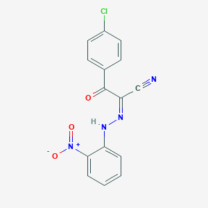 molecular formula C15H9ClN4O3 B386035 3-(4-Chlorophenyl)-2-({2-nitrophenyl}hydrazono)-3-oxopropanenitrile 