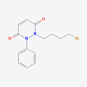 molecular formula C14H15BrN2O2 B386036 1-(4-Bromobutyl)-2-phenylpyridazine-3,6-dione 
