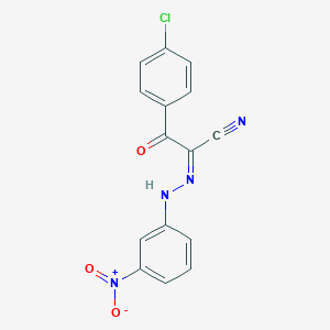 molecular formula C15H9ClN4O3 B386038 3-(4-Chlorophenyl)-2-({3-nitrophenyl}hydrazono)-3-oxopropanenitrile 