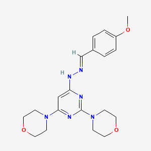 4-methoxybenzaldehyde (2,6-di-4-morpholinyl-4-pyrimidinyl)hydrazone