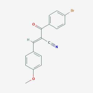 molecular formula C17H12BrNO2 B386044 2-(4-Bromobenzoyl)-3-(4-methoxyphenyl)acrylonitrile 