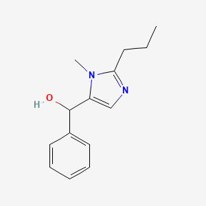 molecular formula C14H18N2O B3860448 (1-methyl-2-propyl-1H-imidazol-5-yl)(phenyl)methanol 