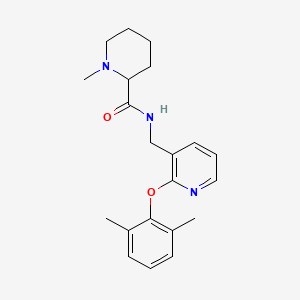molecular formula C21H27N3O2 B3860473 N-{[2-(2,6-dimethylphenoxy)-3-pyridinyl]methyl}-1-methyl-2-piperidinecarboxamide 