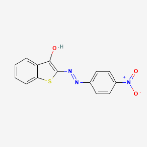 molecular formula C14H9N3O3S B3860478 1-benzothiophene-2,3-dione 2-[(4-nitrophenyl)hydrazone] 
