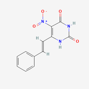 5-nitro-6-(2-phenylvinyl)-2,4(1H,3H)-pyrimidinedione