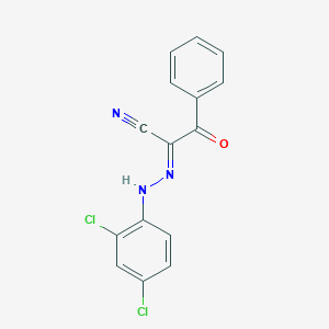 molecular formula C15H9Cl2N3O B386055 2-[(2,4-Dichlorophenyl)hydrazono]-3-oxo-3-phenylpropanenitrile 