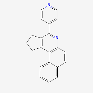 molecular formula C21H16N2 B3860580 4-(4-pyridinyl)-2,3-dihydro-1H-benzo[f]cyclopenta[c]quinoline 