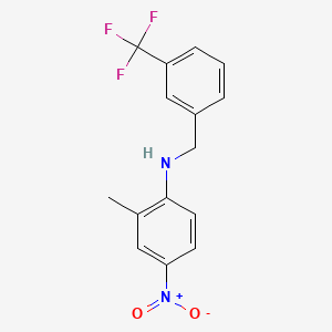 (2-methyl-4-nitrophenyl)[3-(trifluoromethyl)benzyl]amine