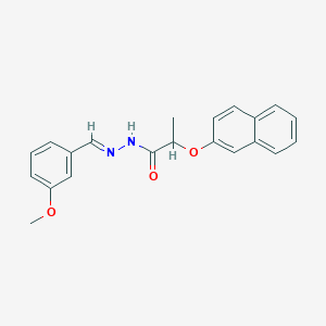 N'-(3-methoxybenzylidene)-2-(2-naphthyloxy)propanohydrazide