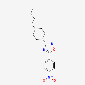 3-(4-butylcyclohexyl)-5-(4-nitrophenyl)-1,2,4-oxadiazole