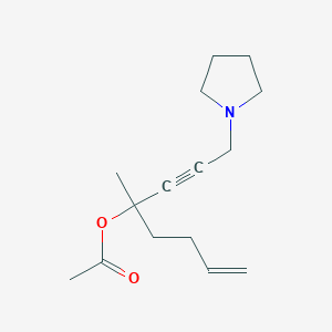 1-methyl-1-[3-(1-pyrrolidinyl)-1-propyn-1-yl]-4-penten-1-yl acetate