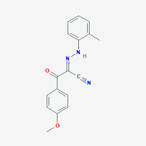 molecular formula C17H15N3O2 B386063 3-(4-Methoxyphenyl)-2-[(2-methylphenyl)hydrazono]-3-oxopropanenitrile 